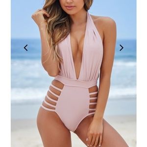 Doll Zinnia pink swimsuit